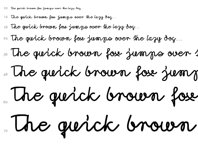 Morado font waterfall